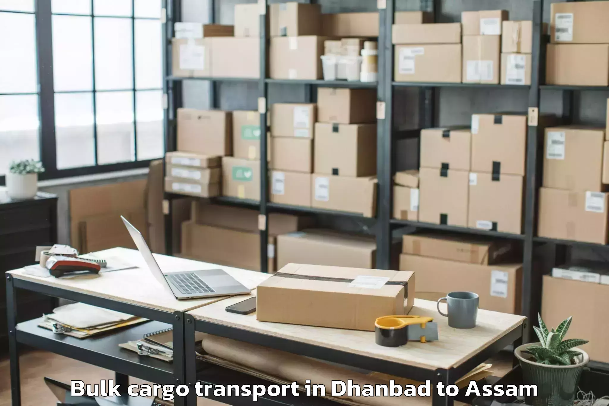 Hassle-Free Dhanbad to Kumbhirgram Airport Ixs Bulk Cargo Transport